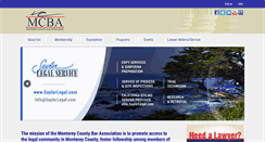 Desktop Screenshot of montereycountybar.org